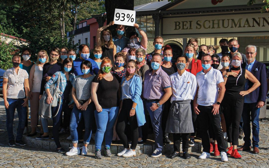 Rekordbuchungen im Hotel BEI SCHUMANN